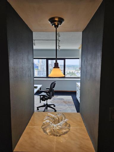 Your first glimpse of downtown upon entering your unit.