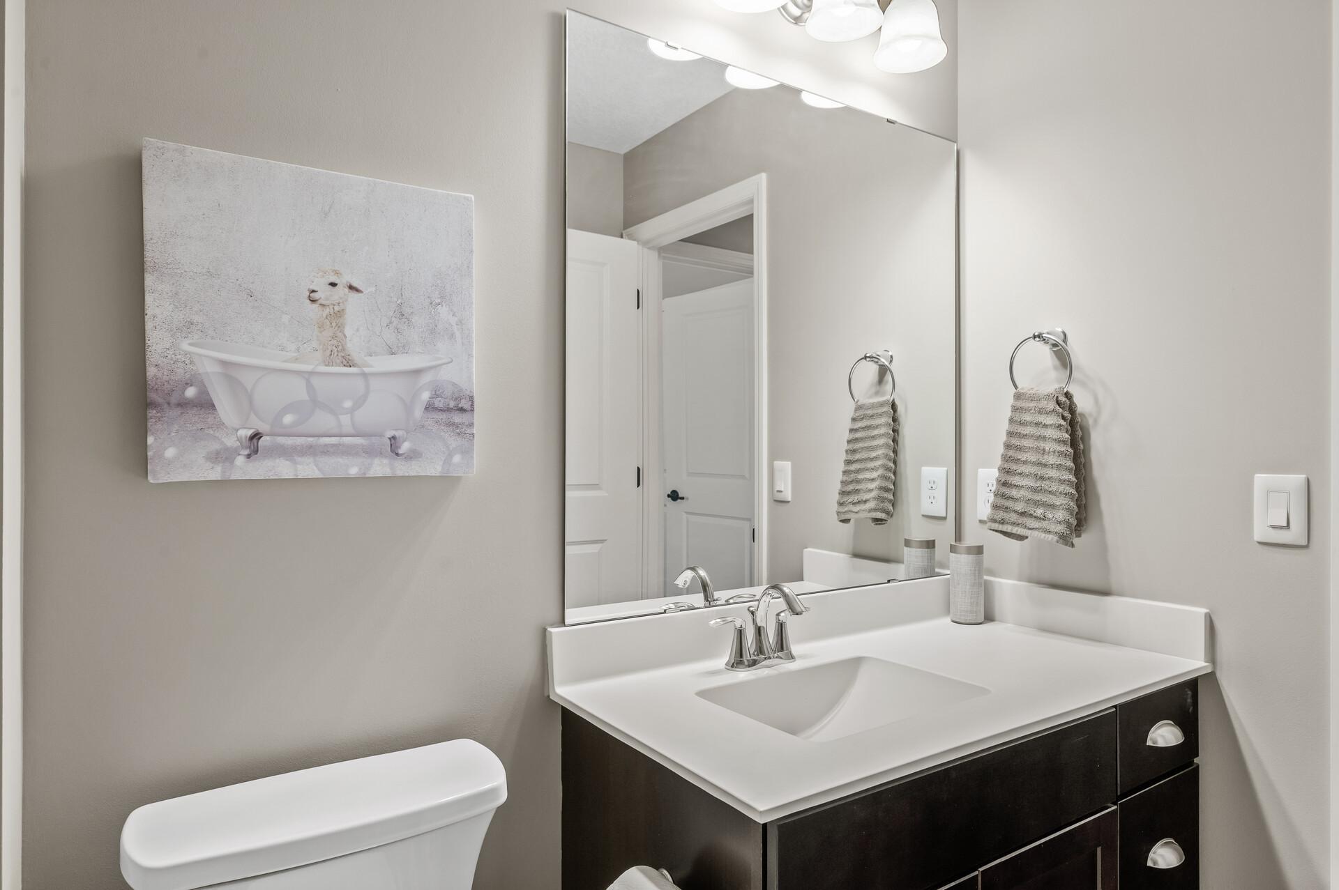 This bathroom makes easy morning routines a breeze.