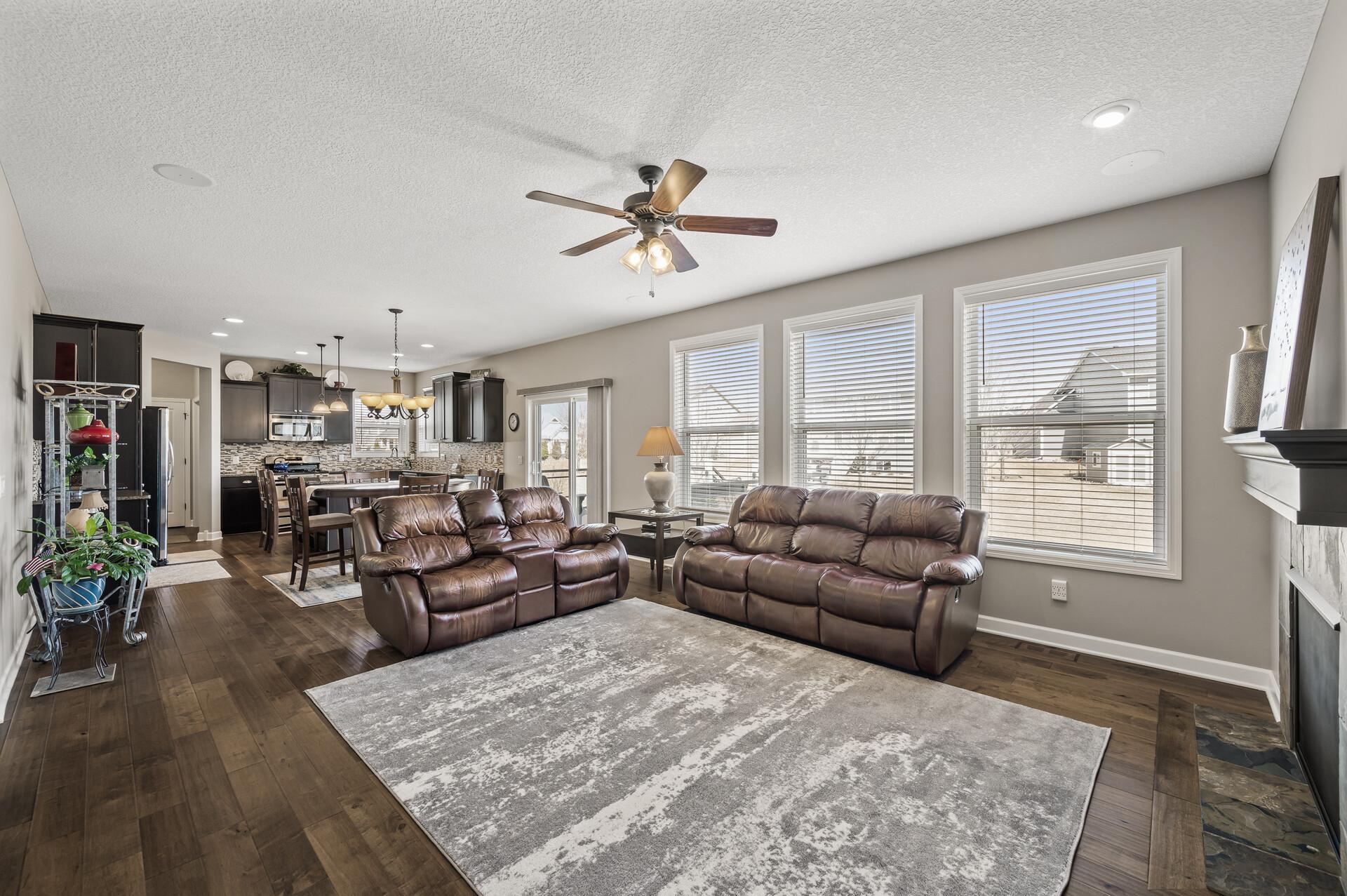 Open and spacious layout is filled with natural light and a highly functional design.