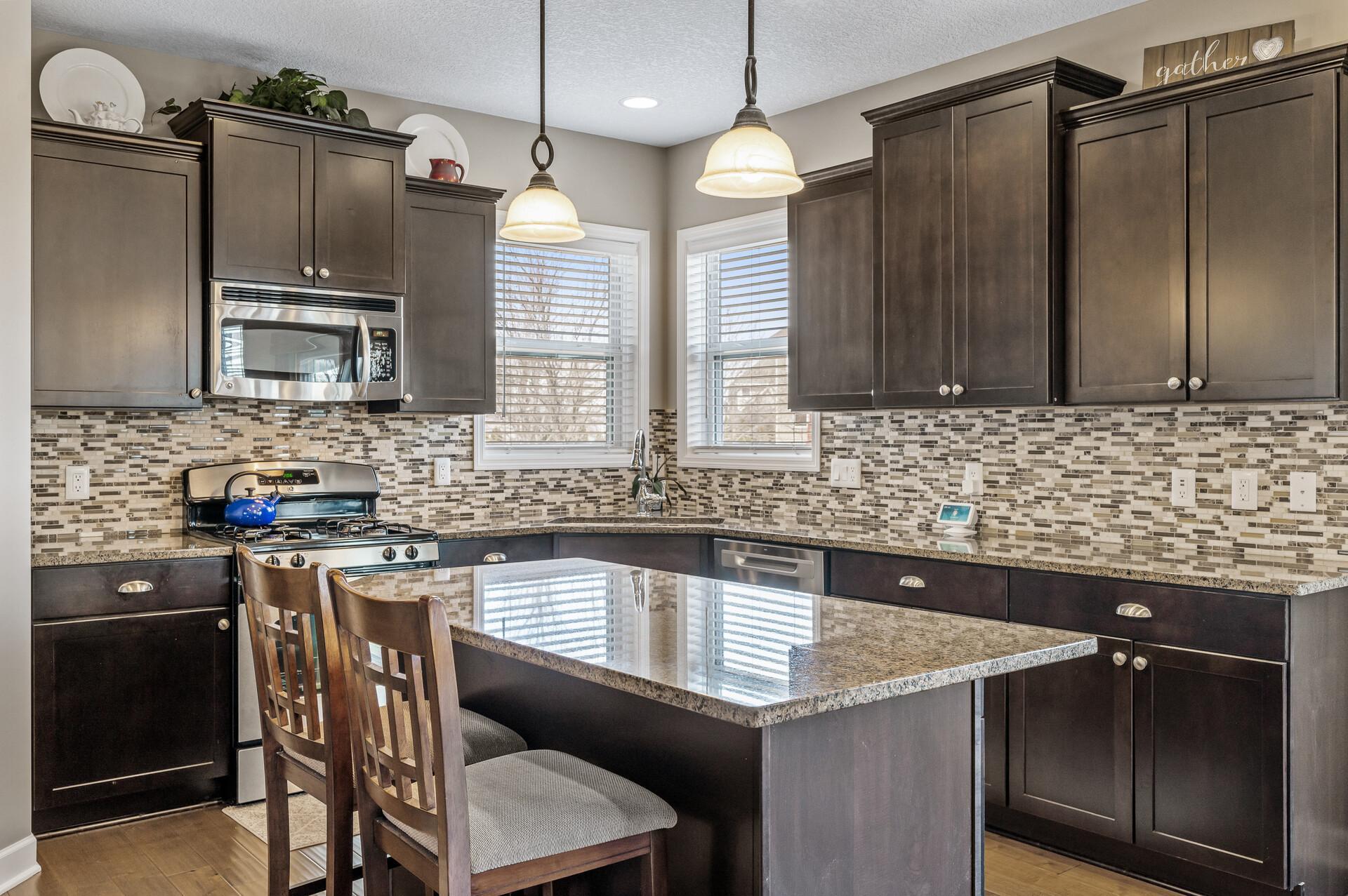 Ample storage and counter space will be appreciated by all!