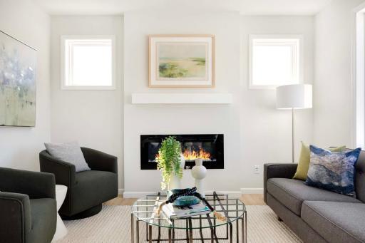 This thoughtful layout invites relaxation and conversation, making the gathering room an ideal spot for family time or entertaining guests. Photos are from previously built home; options and features will vary.