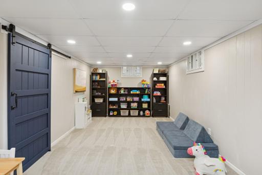 Lower level flex room
