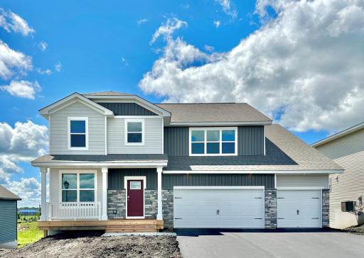 Finished walkout lower level Redwood floor plan ready for closing.