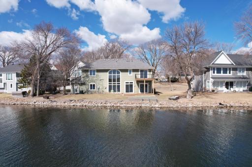 Level lakeshore facing South East for lots of sun.