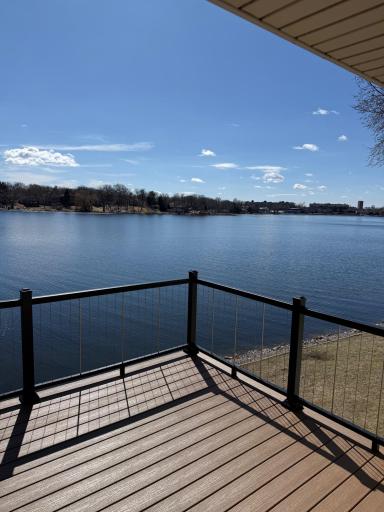 Primary Suite lake view from 2nd floor deck.