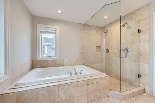 Primary Bathroom Shower with 2 shower heads
