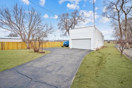 The 6-stall garage has plenty of room for cars, bikes, tools, or anything else you need to stash!