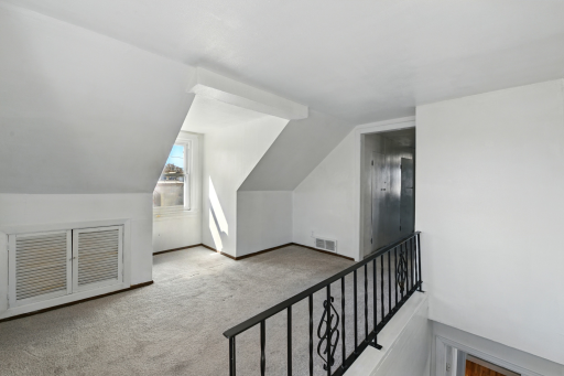 This loft is your blank canvas...perfect for a playroom, cozy reading nook, craft zone, or whatever your heart desires!