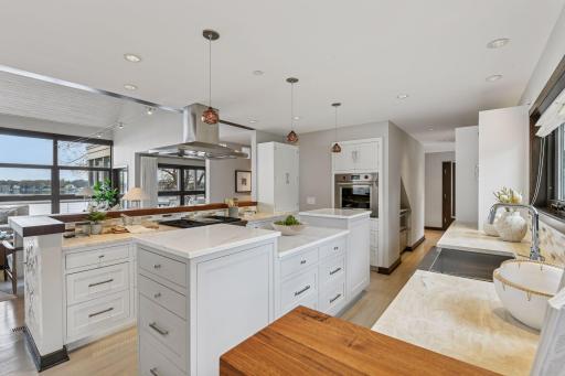 Create gourmet meals while watching the lake tell it's story