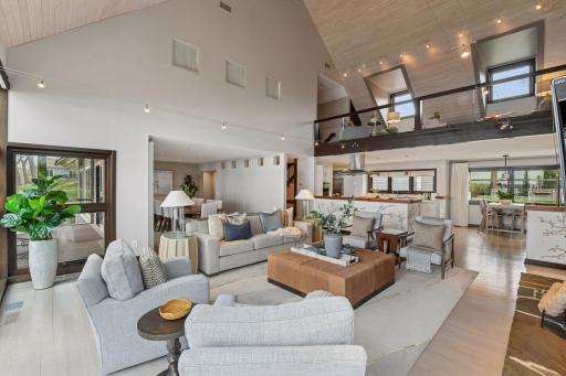 Vaulted ceilings to add to the drama