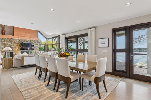 Dining Space with Lake Views - Easy Entertaining