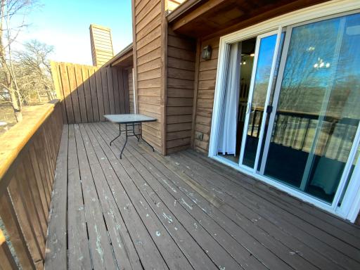 Large deck for entertaining family and friends or sitting and having a glass of wine watching the sunset!