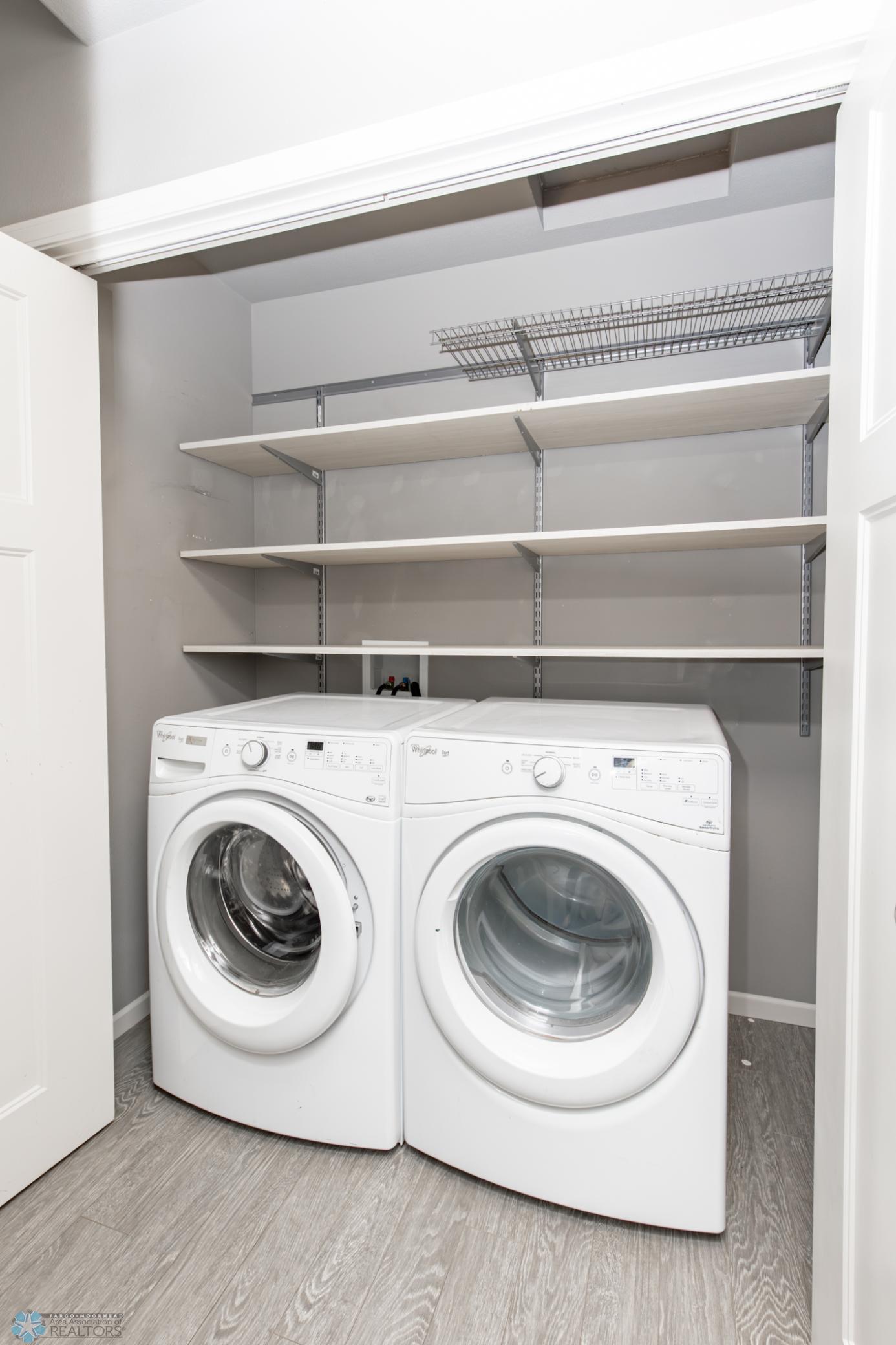 Laundry in hallway