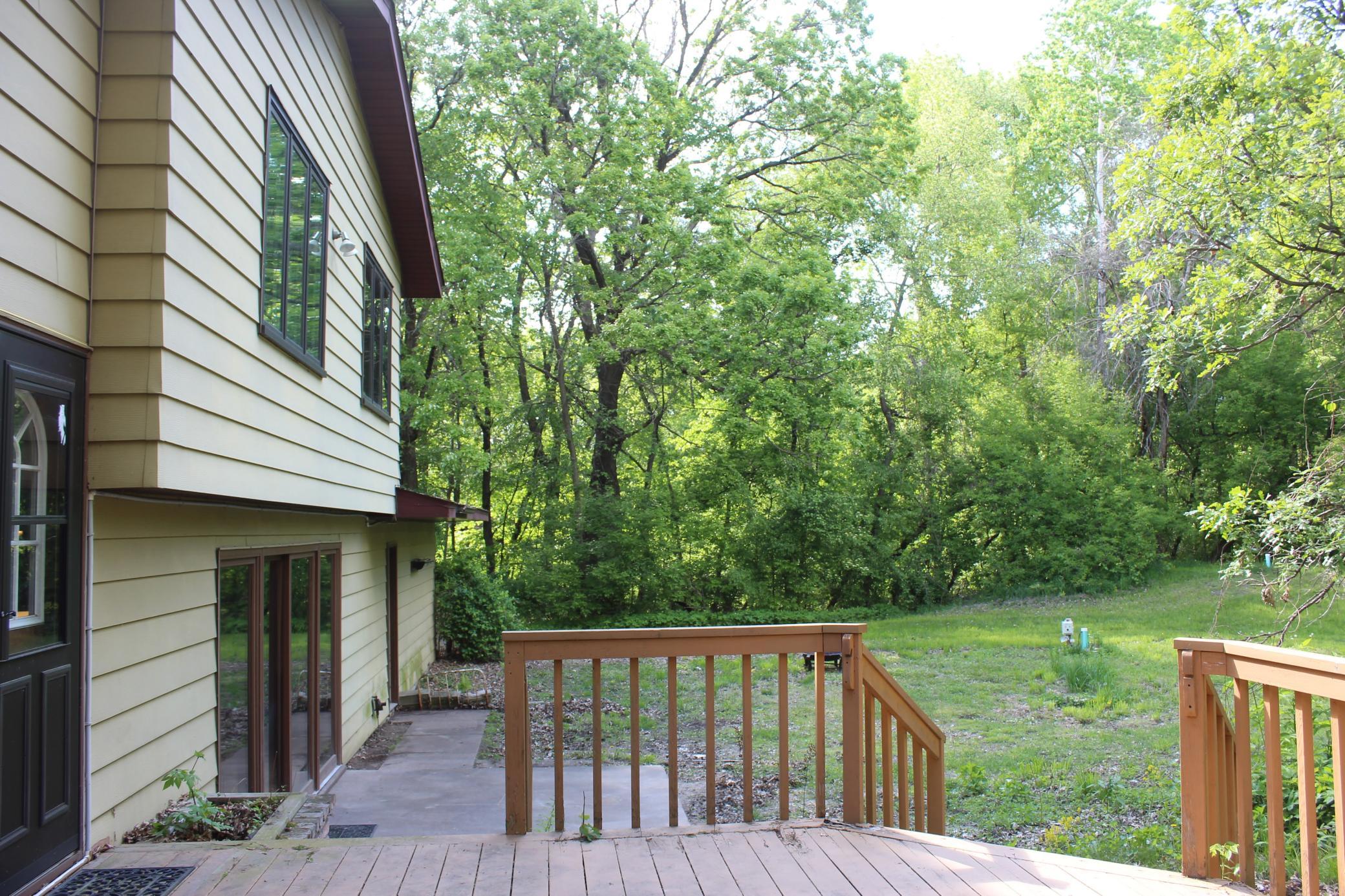 There's a patio beyond the deck, just outside the Family Room.
