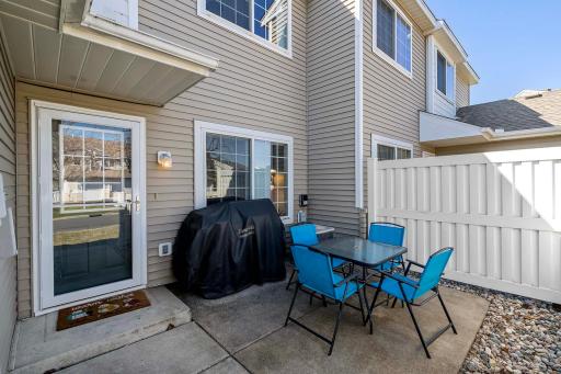 Grill patio with room for outdoor seating off the front!