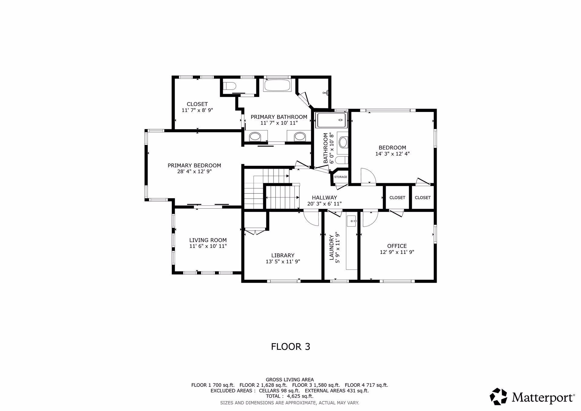 2nd Level Floor Plan.