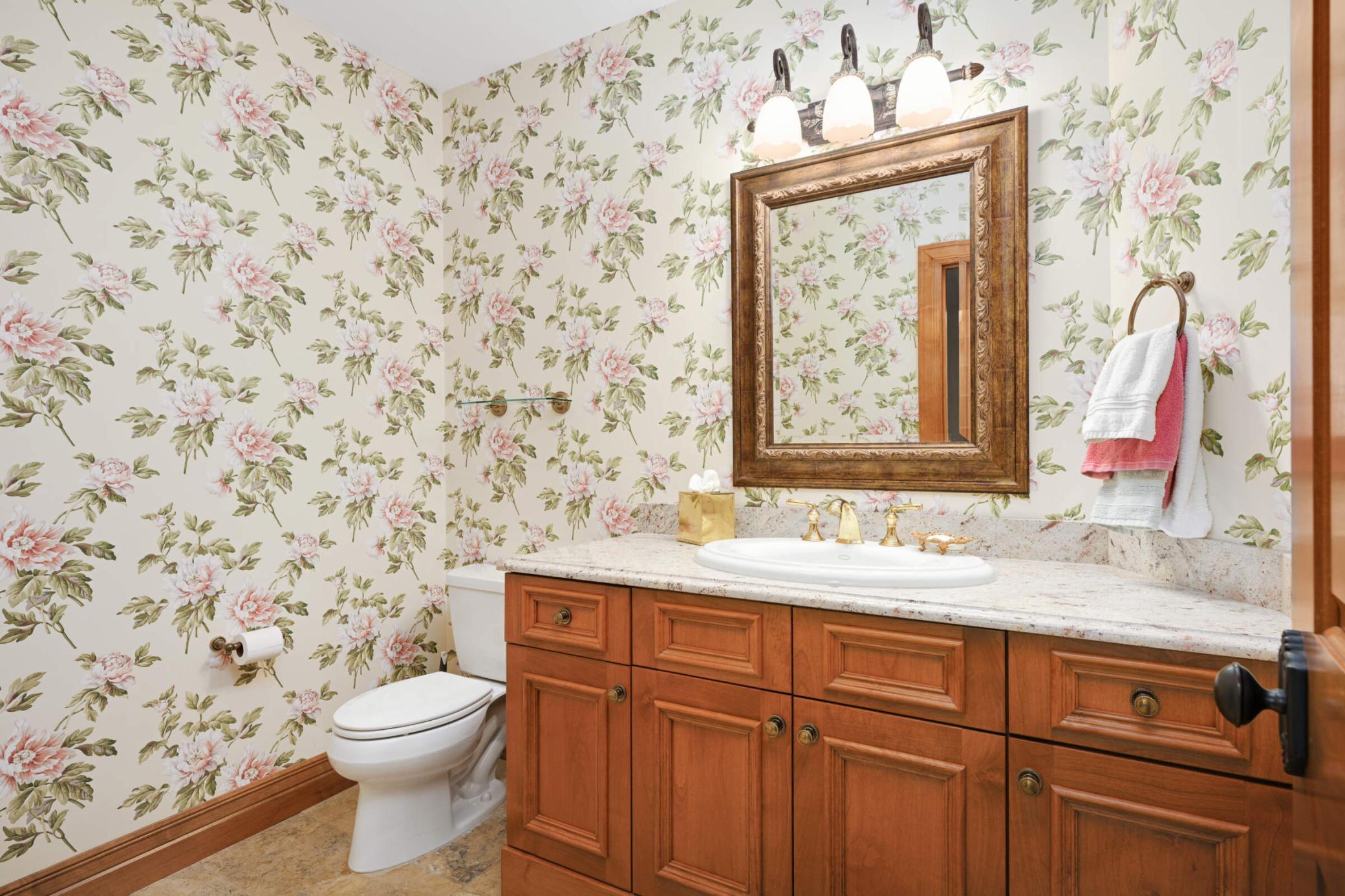 Half bath in lower level