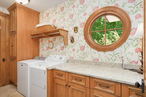 Upper level laundry