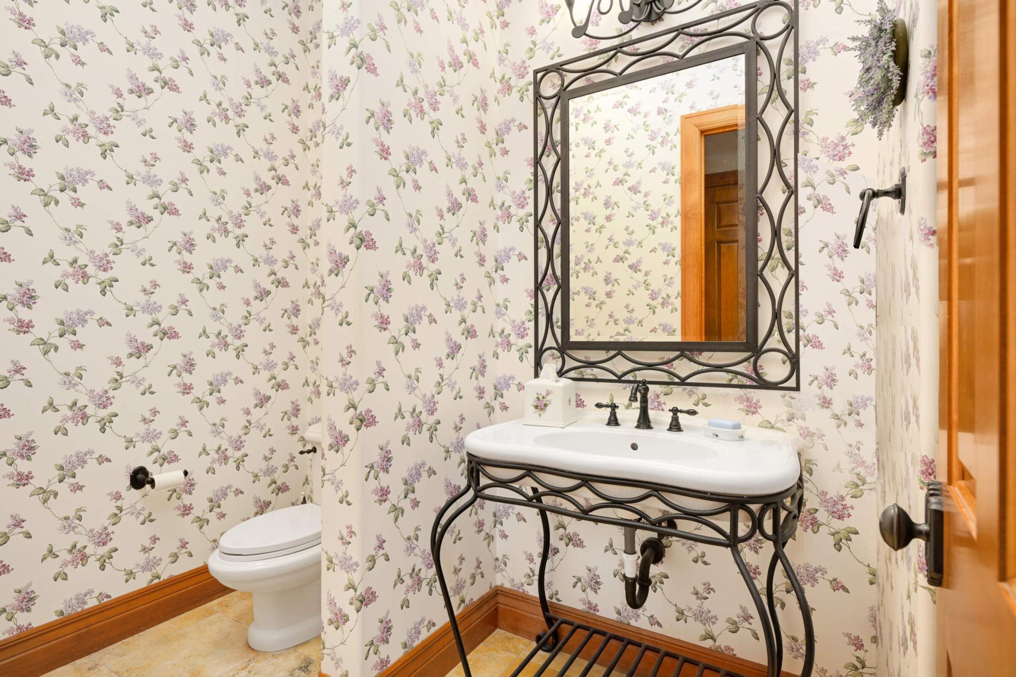 Main level half bath