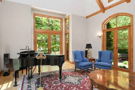 Large windows in living room