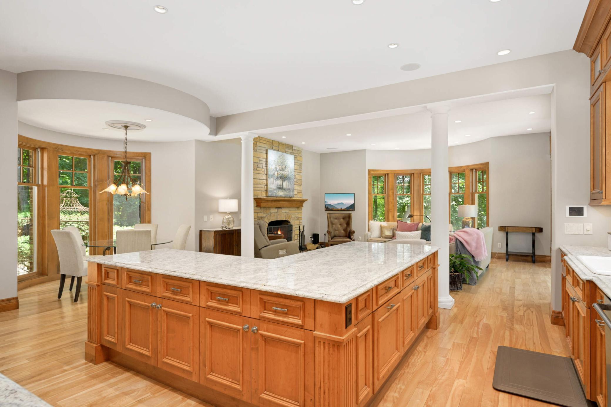 Large kitchen island
