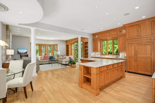 Open concept into family room
