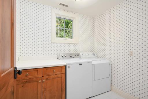 Main level laundry in guest house