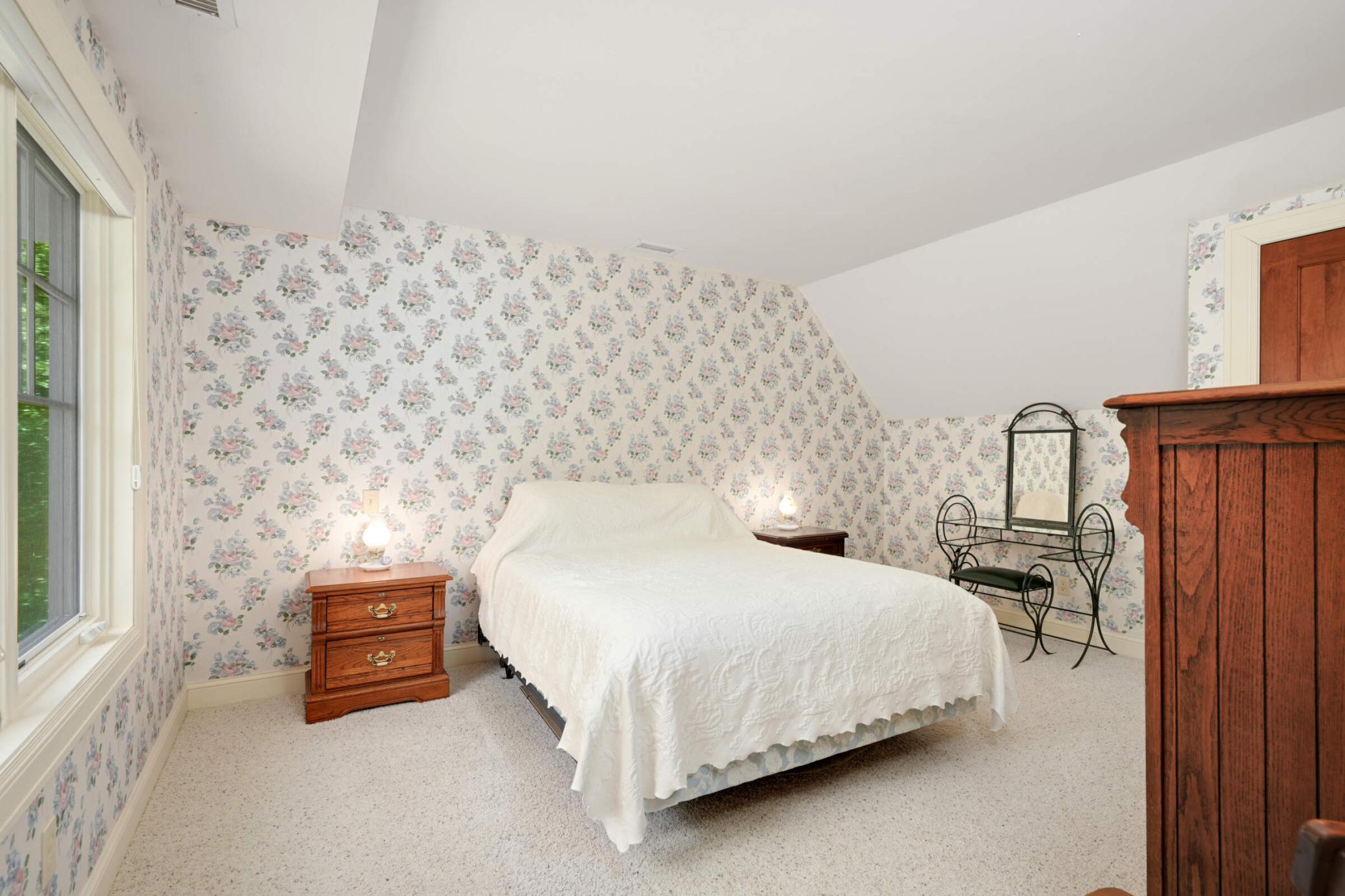 Upper level bedroom in guest house