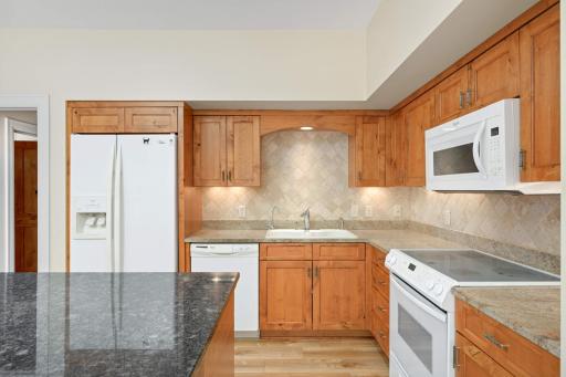 Beautiful backsplash in guest house kitchen