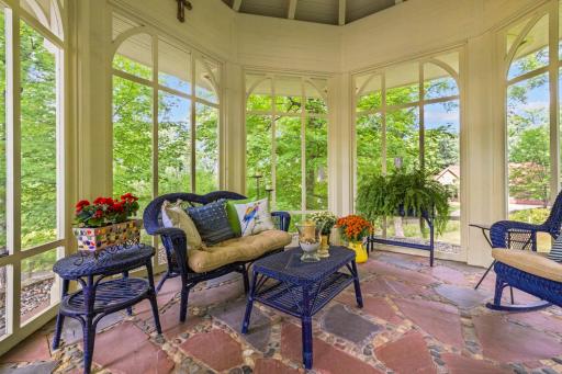 Inside gazebo