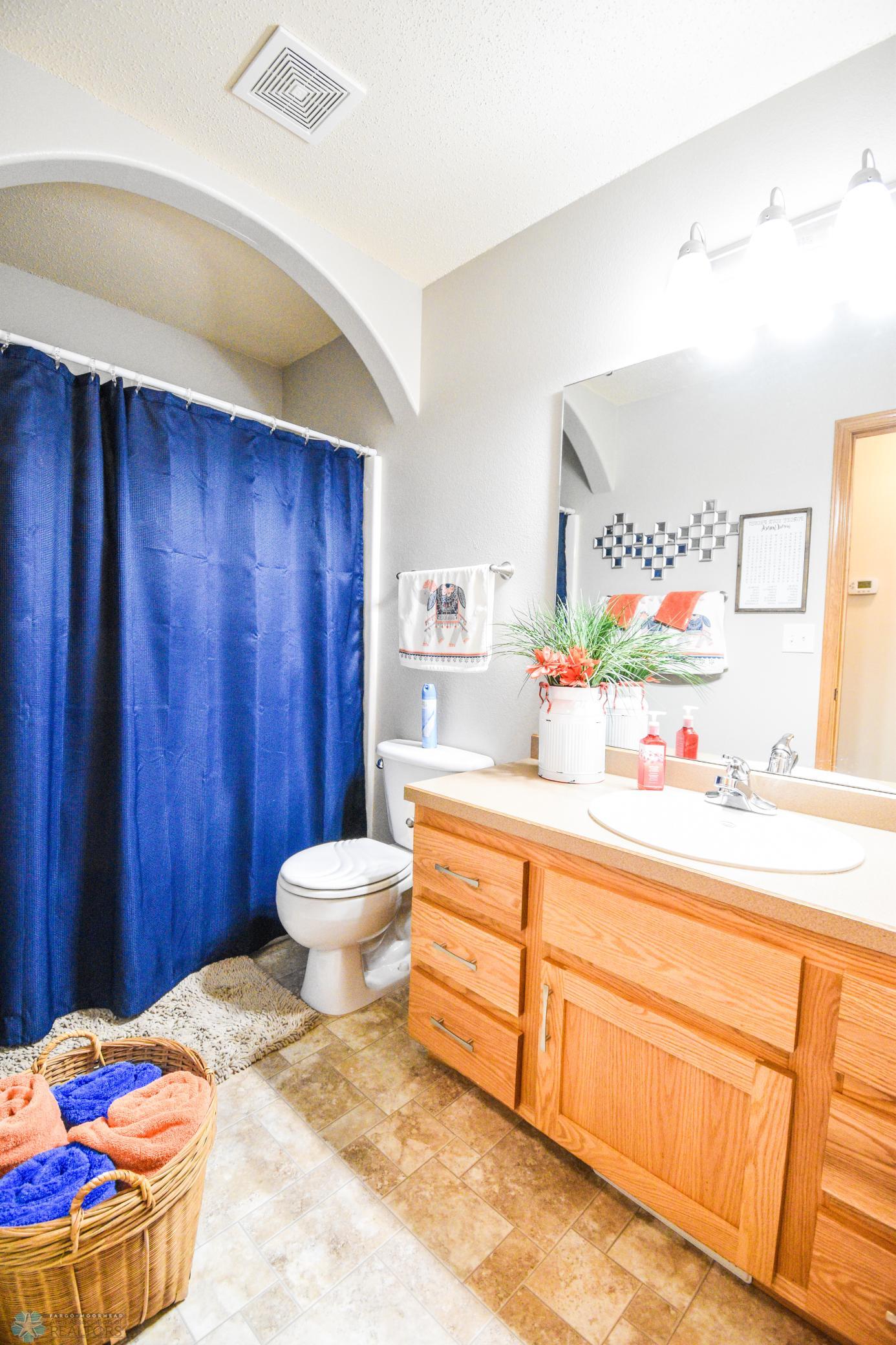 upper level bathroom