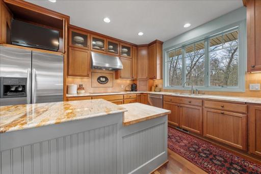Stainless Steel Appliances and huge kitchen window makes your kitchen light and shiny.