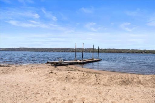 HOA private beach area on the St. Croix River.