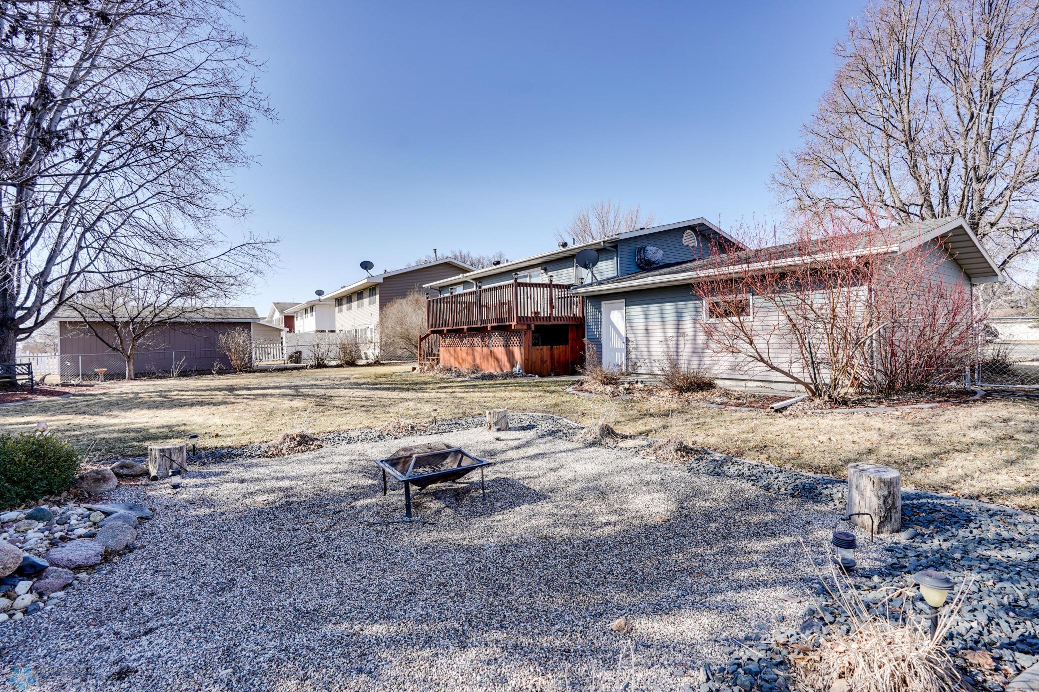 Backyard view to house