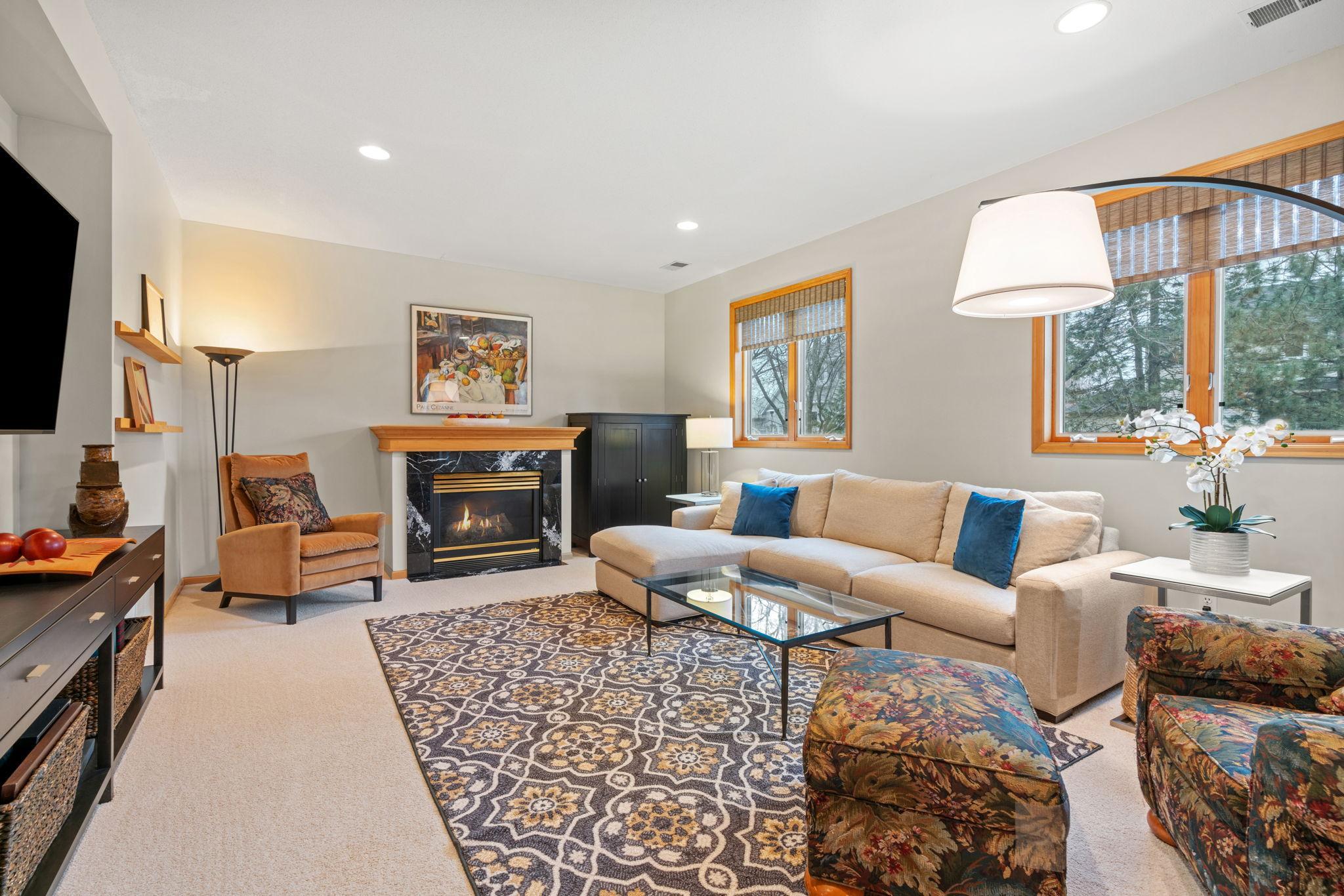 main level living room has the opportunity to add heated floors.