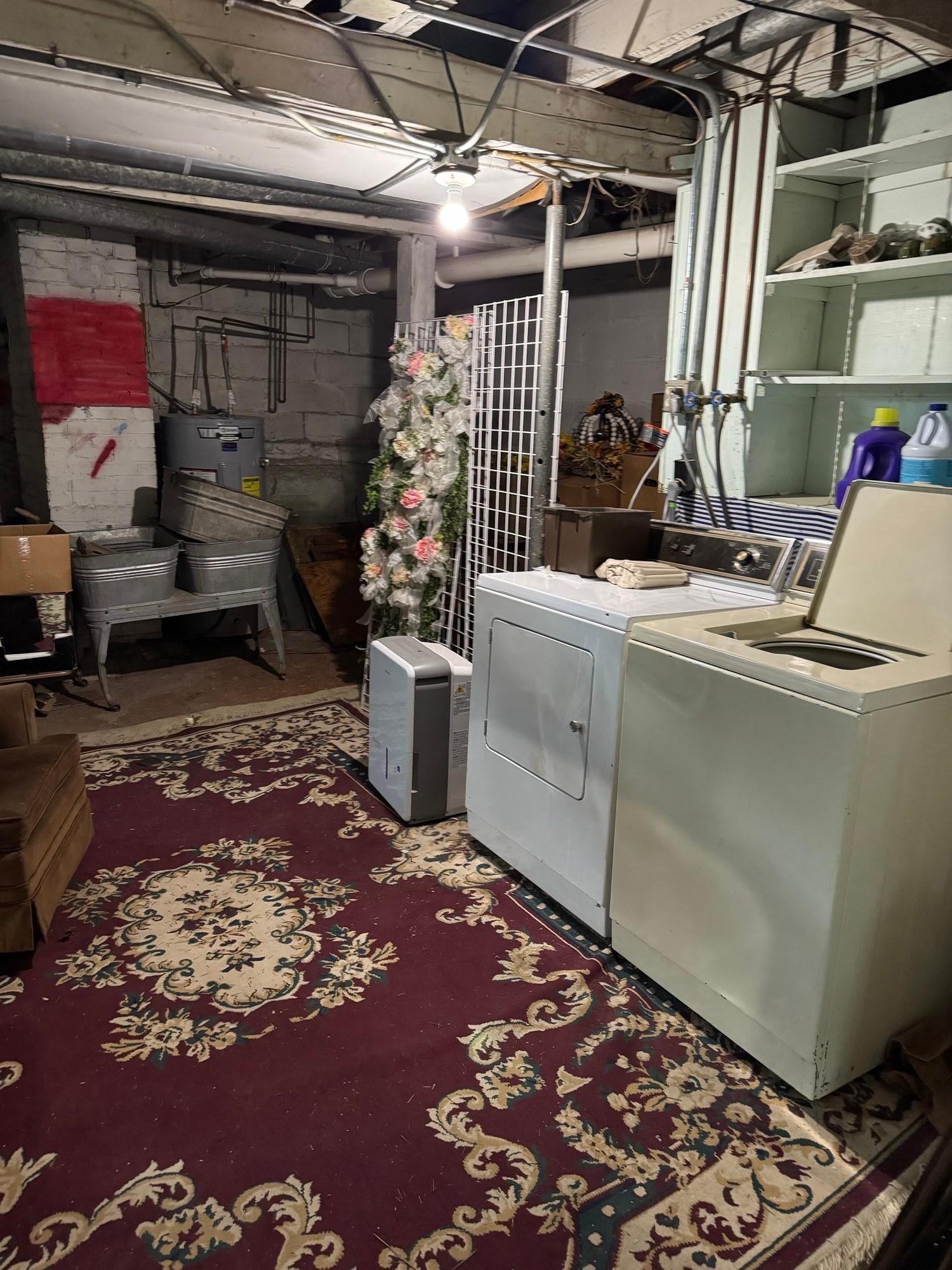 laundry located in basement