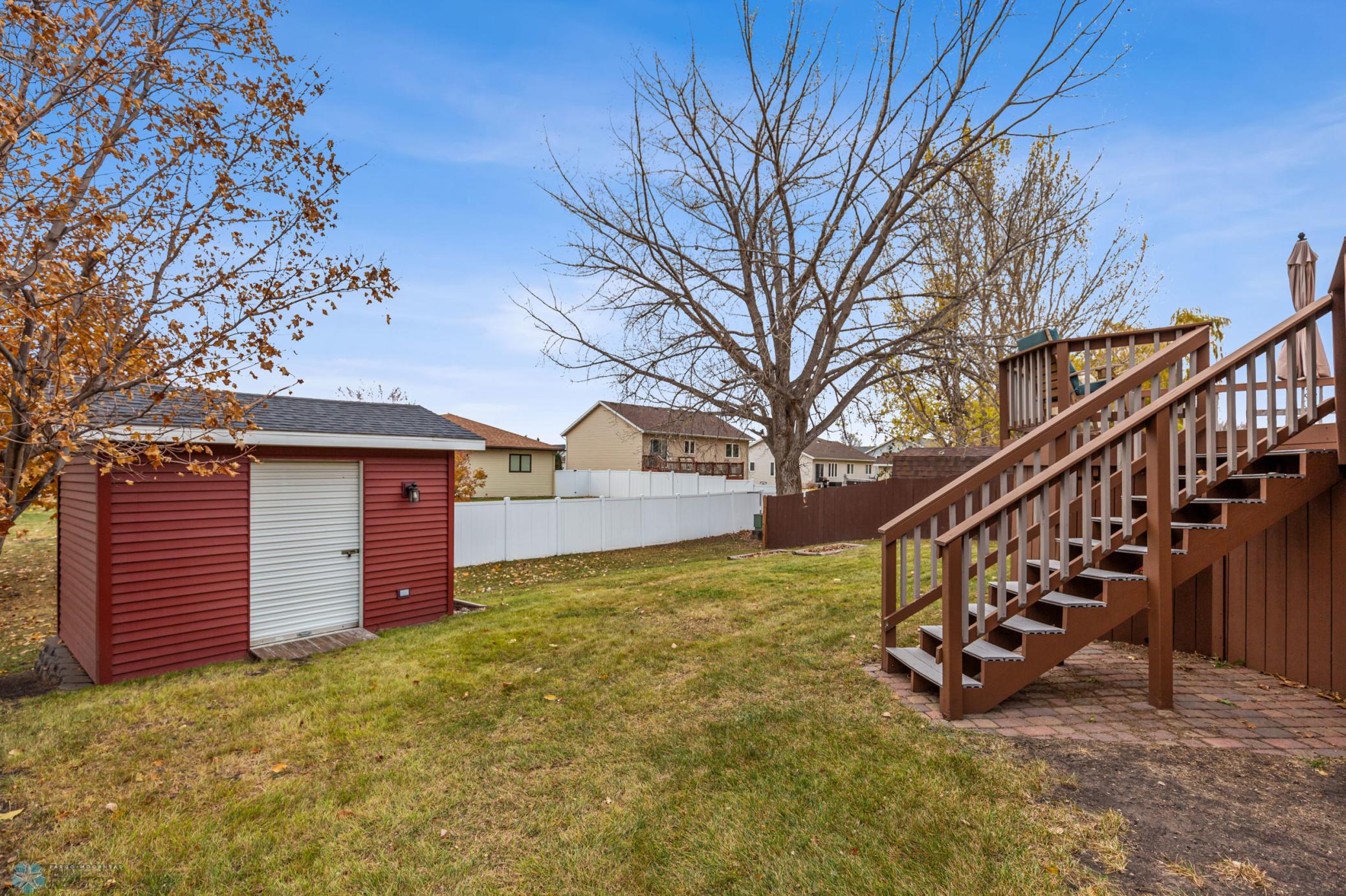 Fall Photo - Back Yard & Storage Shed