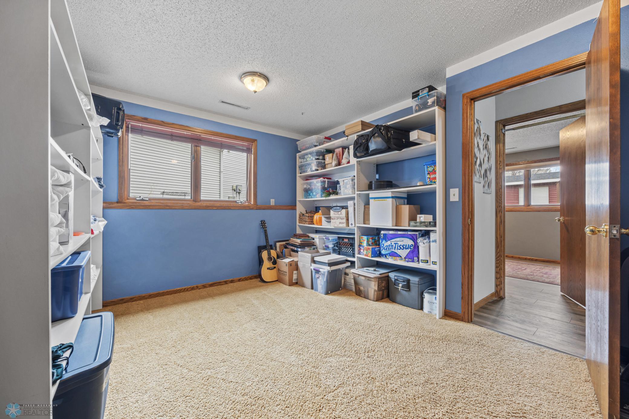 Lower Level 4th Bedroom - has doorway to garage-access stairs