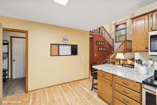 Very convenient laundry & mudroom just steps from kitchen.