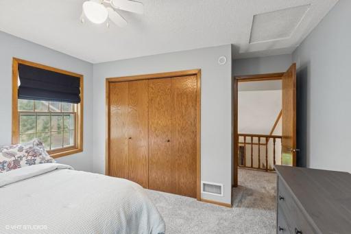 Just outside of this BR there are views over the family room.