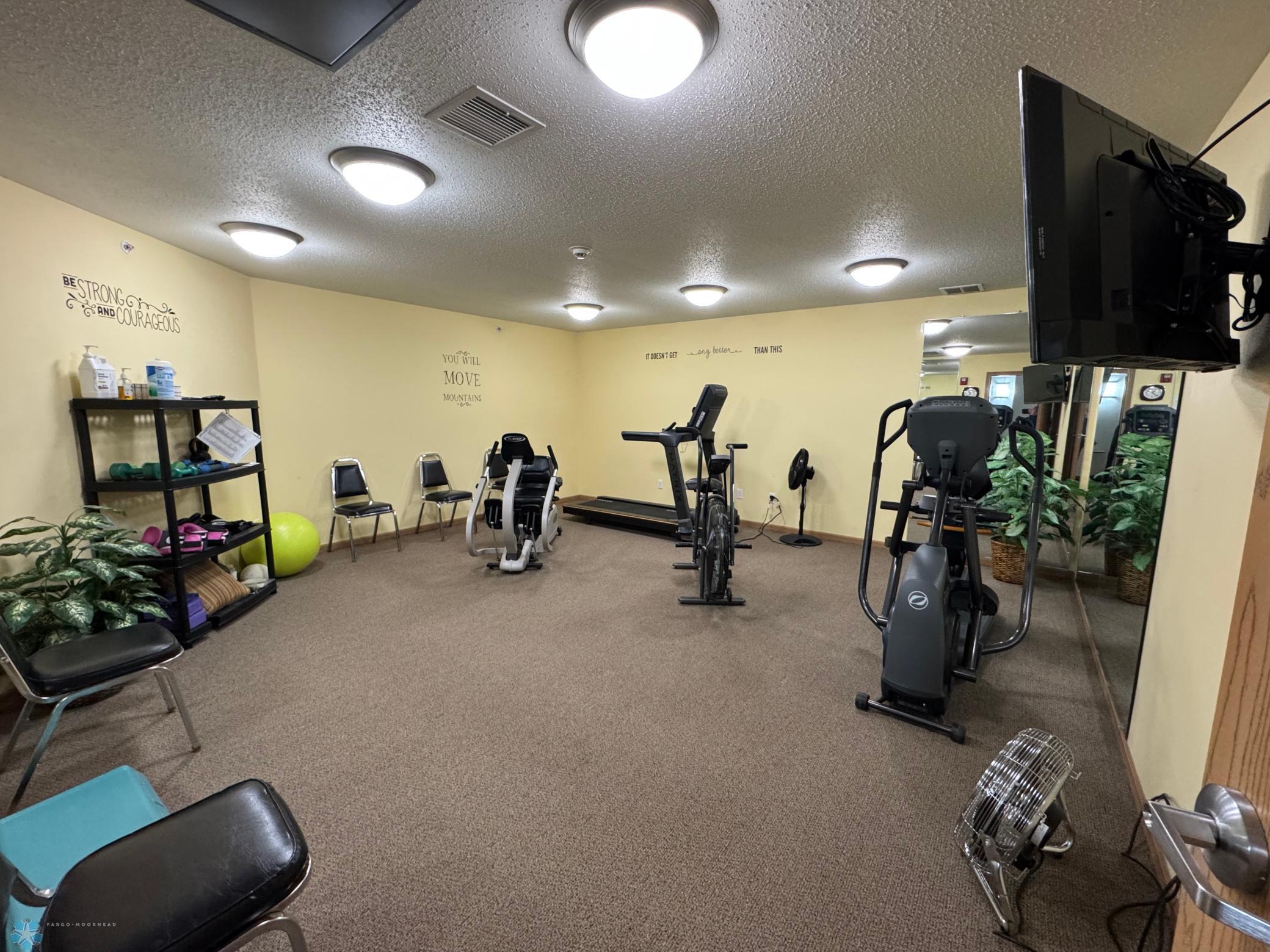 Condo fitness area