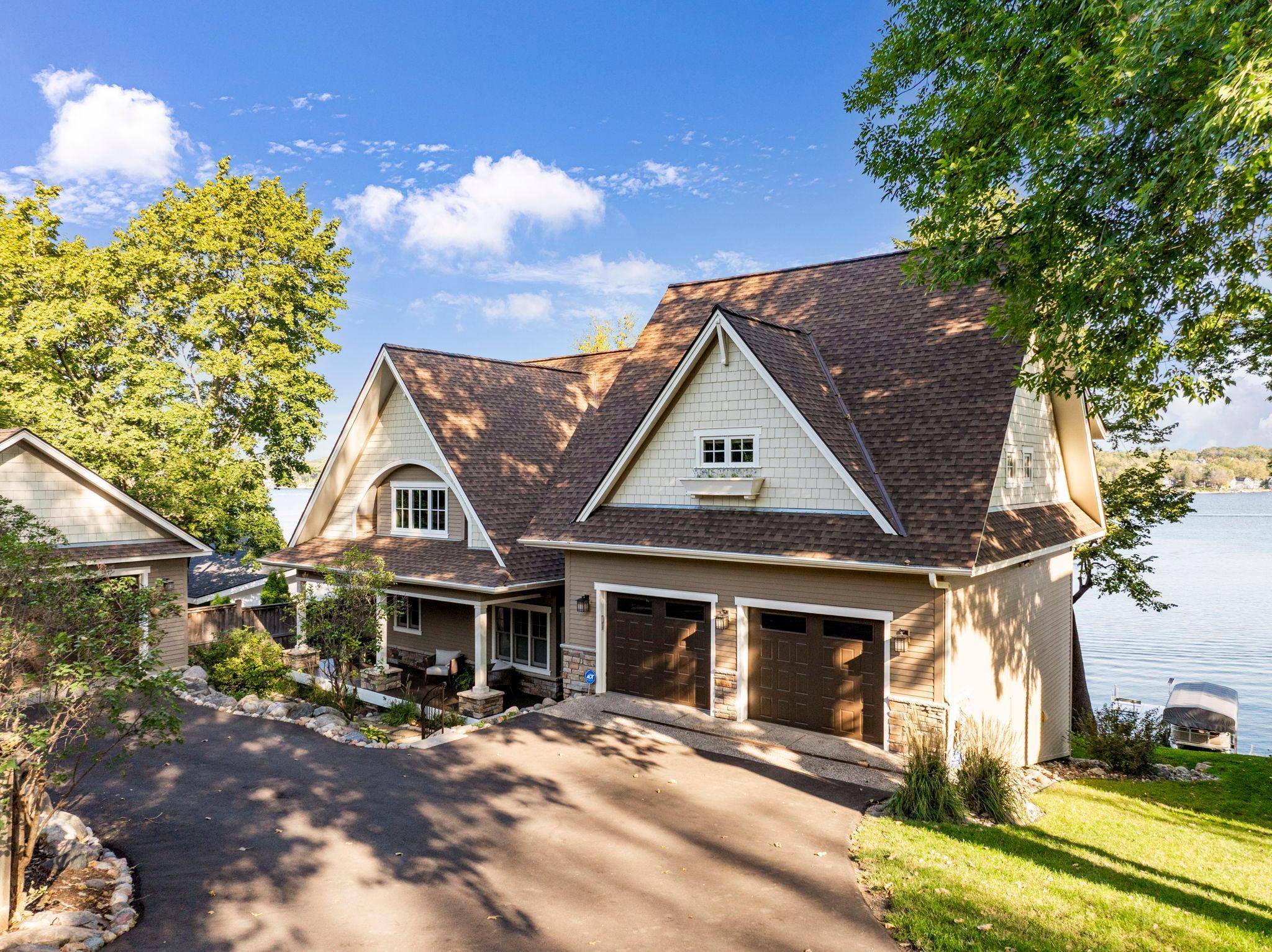 Beautiful curb appeal with 4 car garage