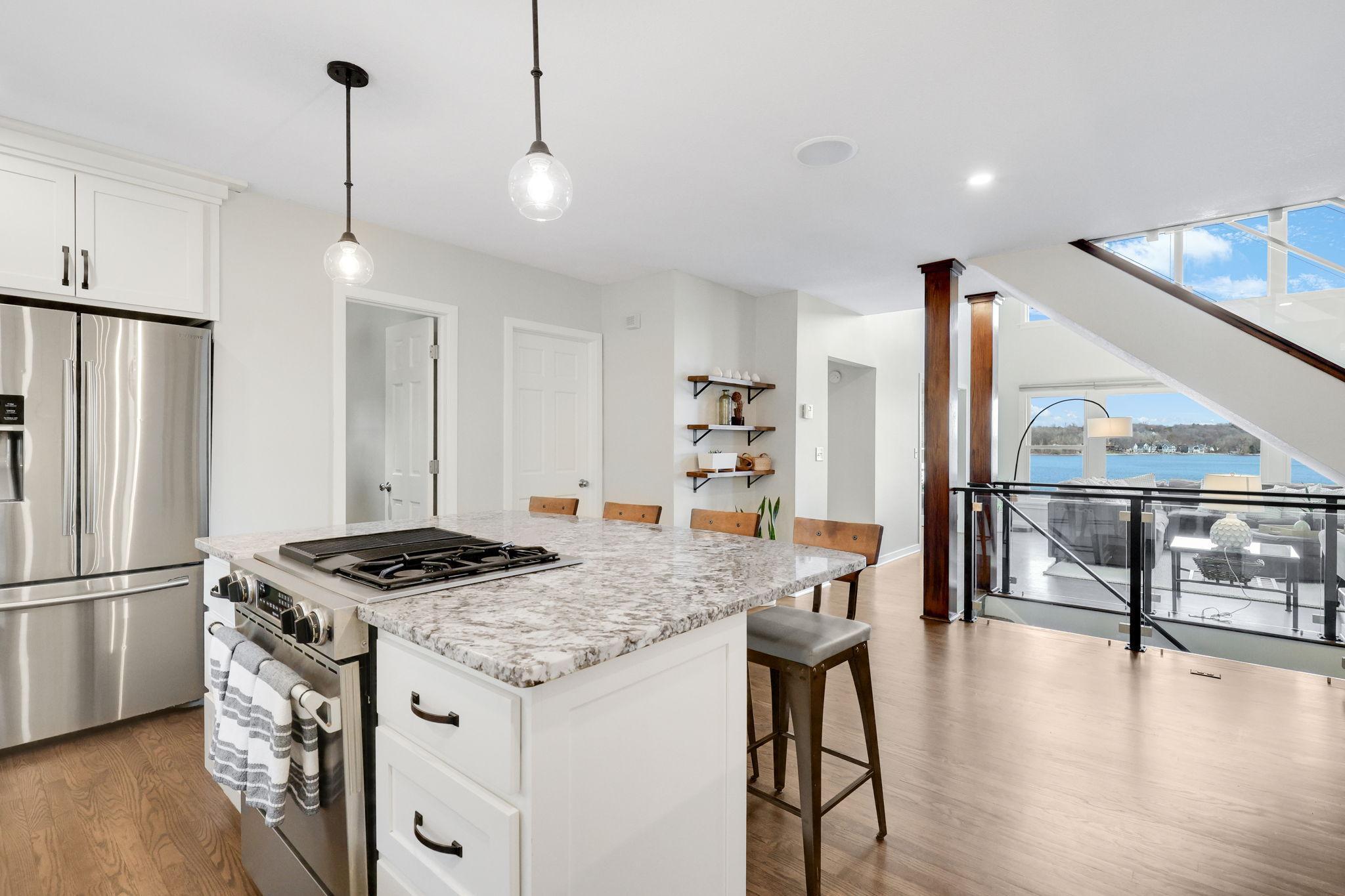 Kitchen also features a walk in pantry