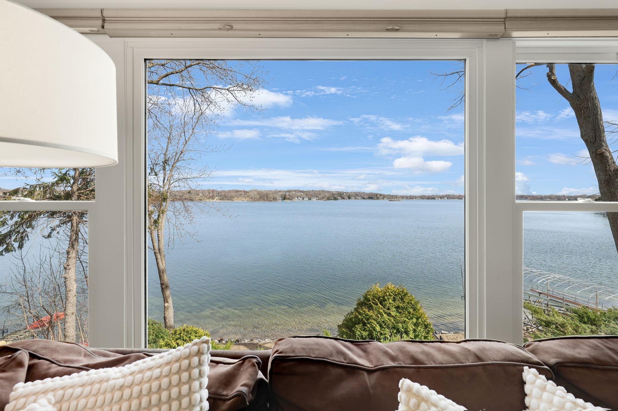 Great room lake views