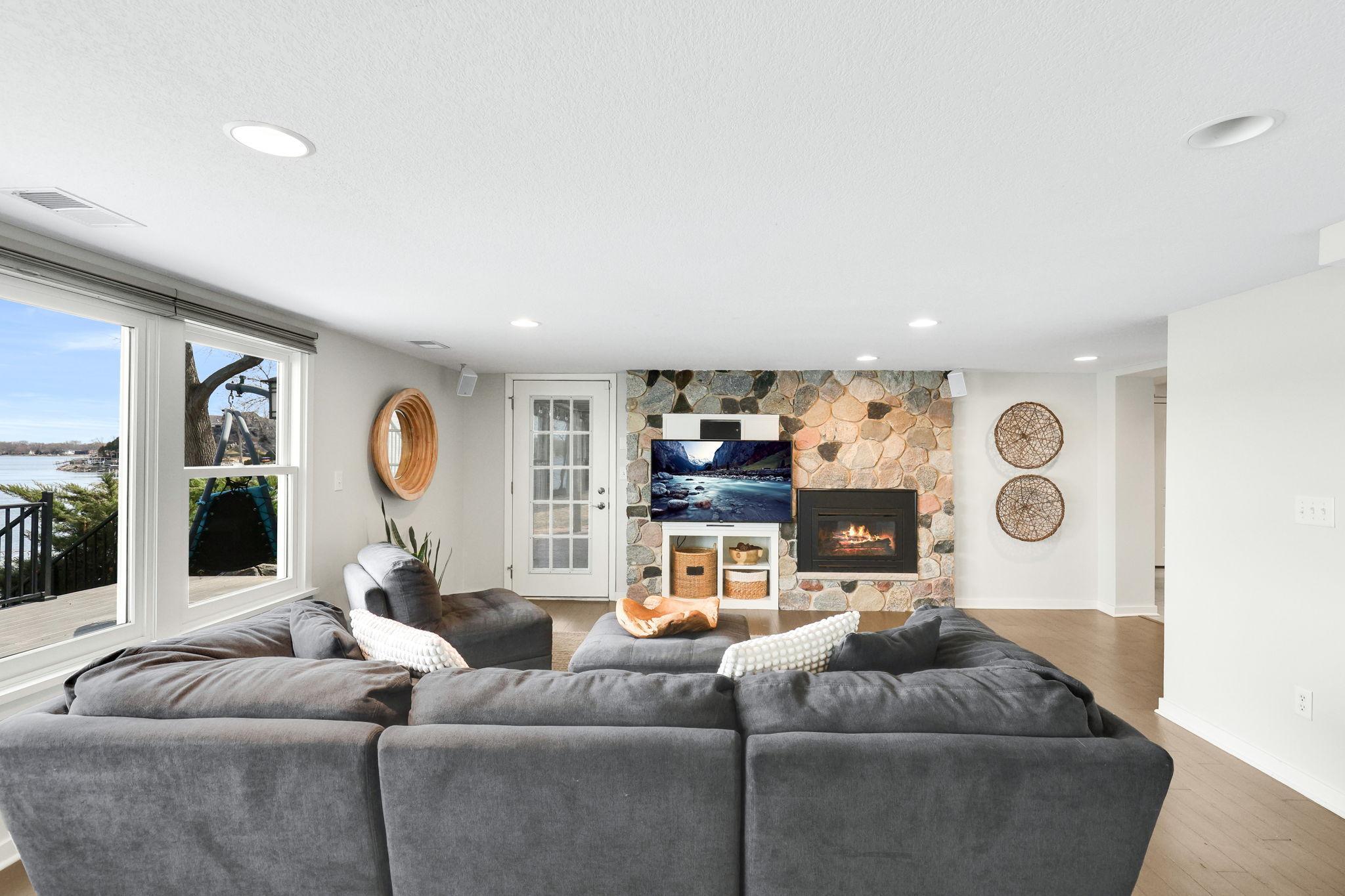 Lower level family room