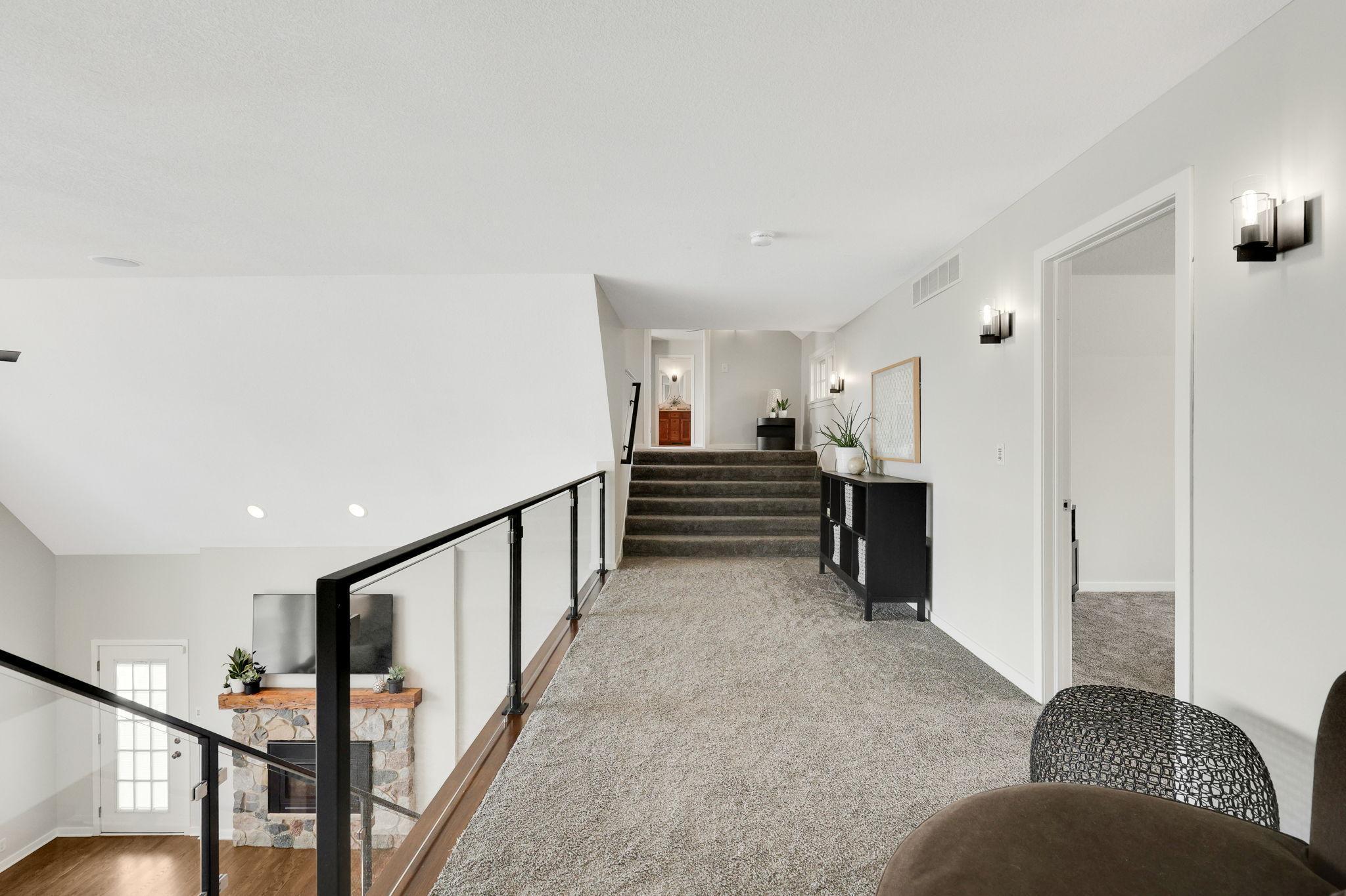 upper level landing area