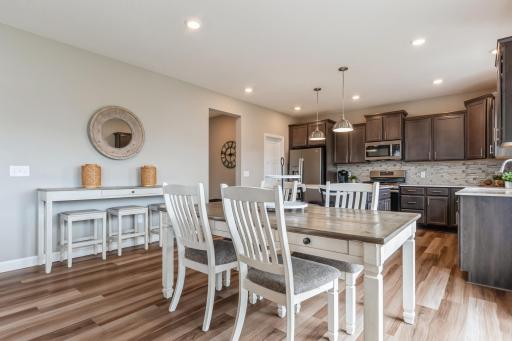 Room for buffet and extra seating to make entertaining a breeze!