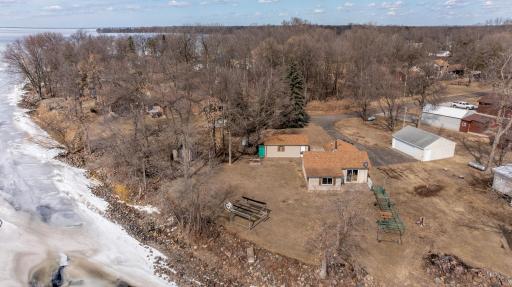 Large 1/2 acre double lot with shared driveway