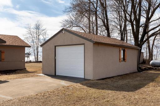 Oversized one car garage with new insulated door and new garage door opener. Plenty of room for your boat, ATV/UTV and anything else needed for total lake enjoyment. An 8x10 shed is also included for fishing gear
