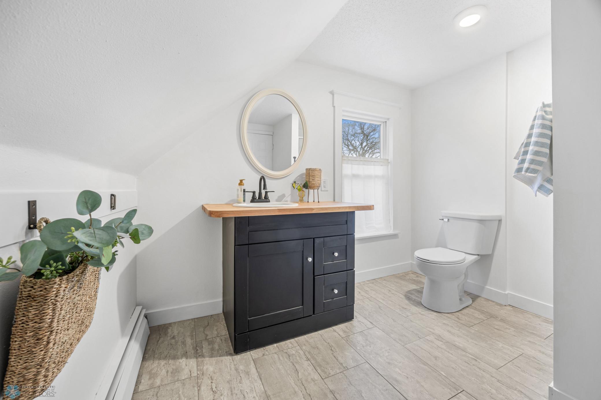 Updated 3/4 bath upstairs